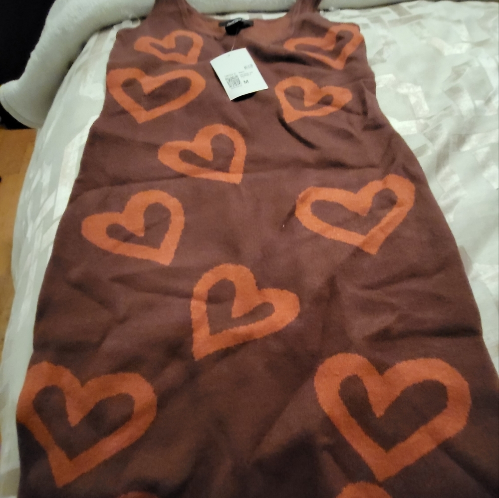 Heart Print Tank Dress